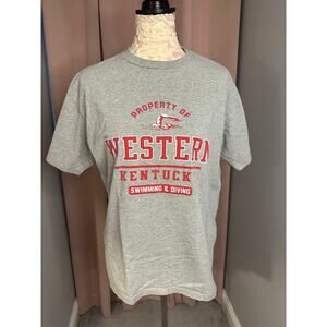 VINTAGE Western Kentucky University Swim Dive Short Sleeve Champion Sz L